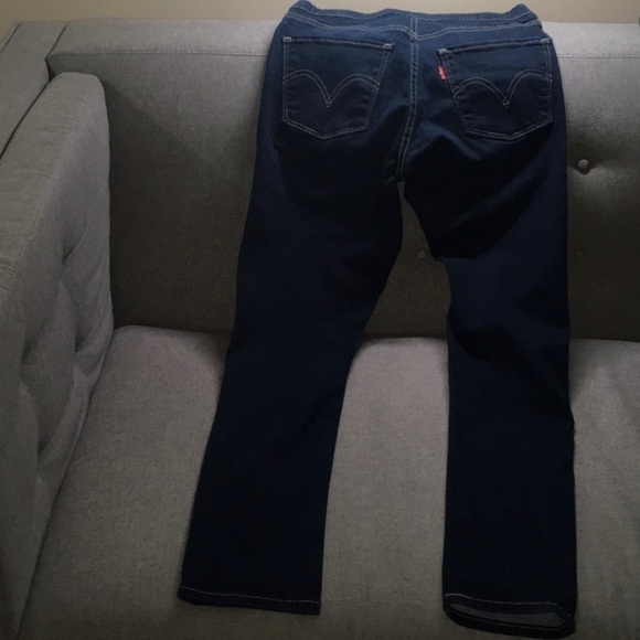 Levi’s jeans women's size 2 skinny pull-on pull on blue jeans elastic waist - Picture 9 of 15